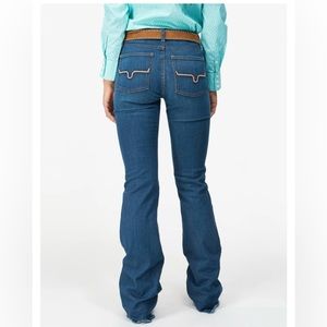 Kimes Ranch Lola Raw Hem Women's Flare Jeans Size 4/32 Made In USA